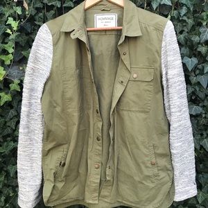 Army Utility Jacket with Detailed Sleeves